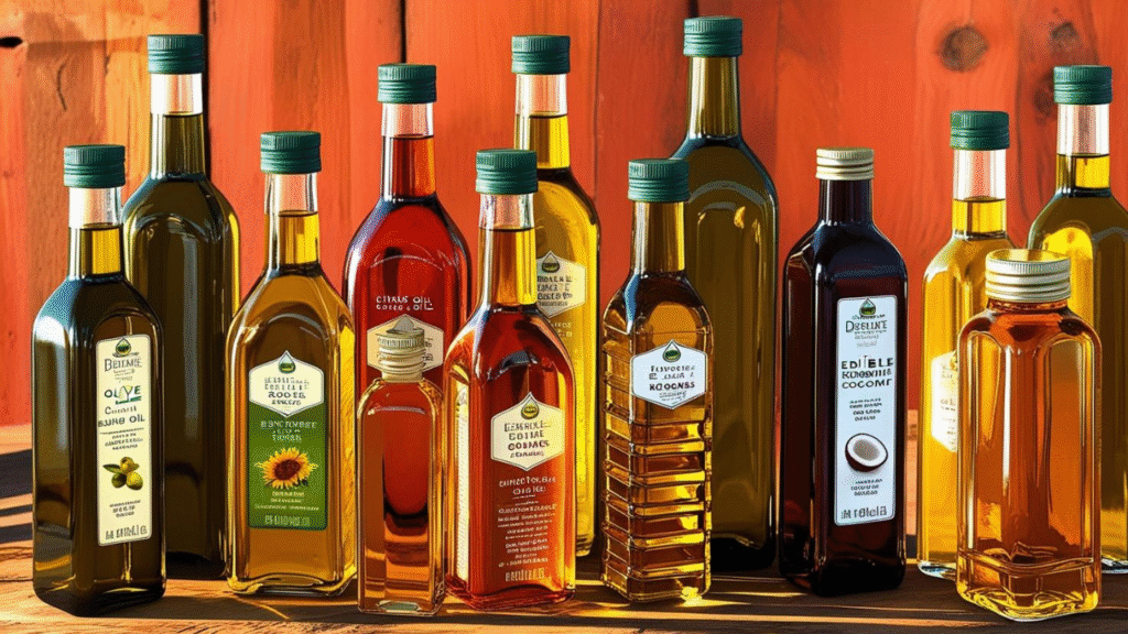 Edible Oils: We provide a wide range of edible oils, including refined sunflower oil known for its light taste and high smoke point; soybean oil rich in essential fatty acids; and sustainably sourced palm oil, which is widely used in processed foods and baking industries.