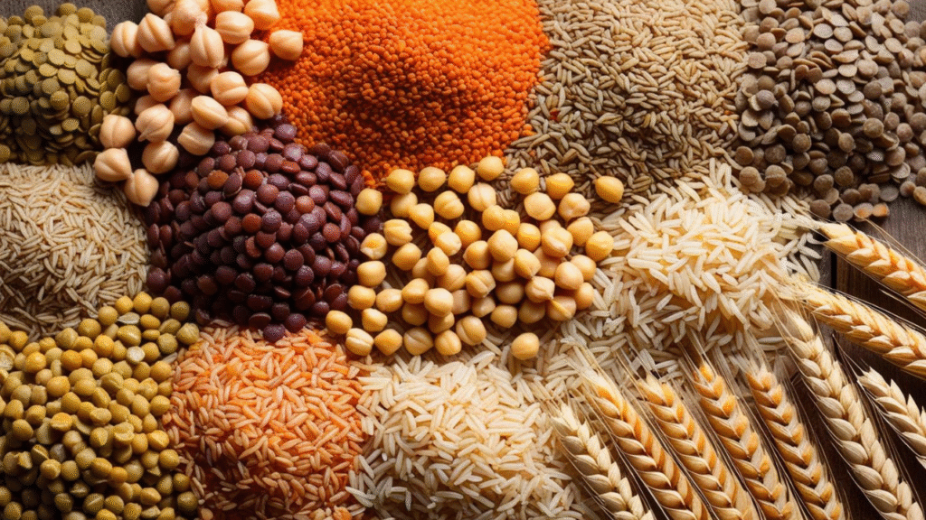 Grains and Pulses: Our supply includes premium wheat varieties ideal for baking and milling; aromatic long-grain and basmati rice for diverse culinary applications; and pulses like lentils, chickpeas, and mung beans, sourced from trusted farms ensuring uniformity and purity.