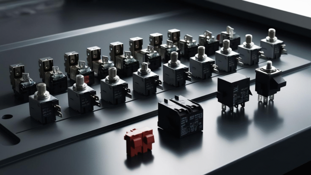Electrical Components: Switches, relays, circuit breakers, and control panels that meet industrial safety standards and optimize electrical system performance.